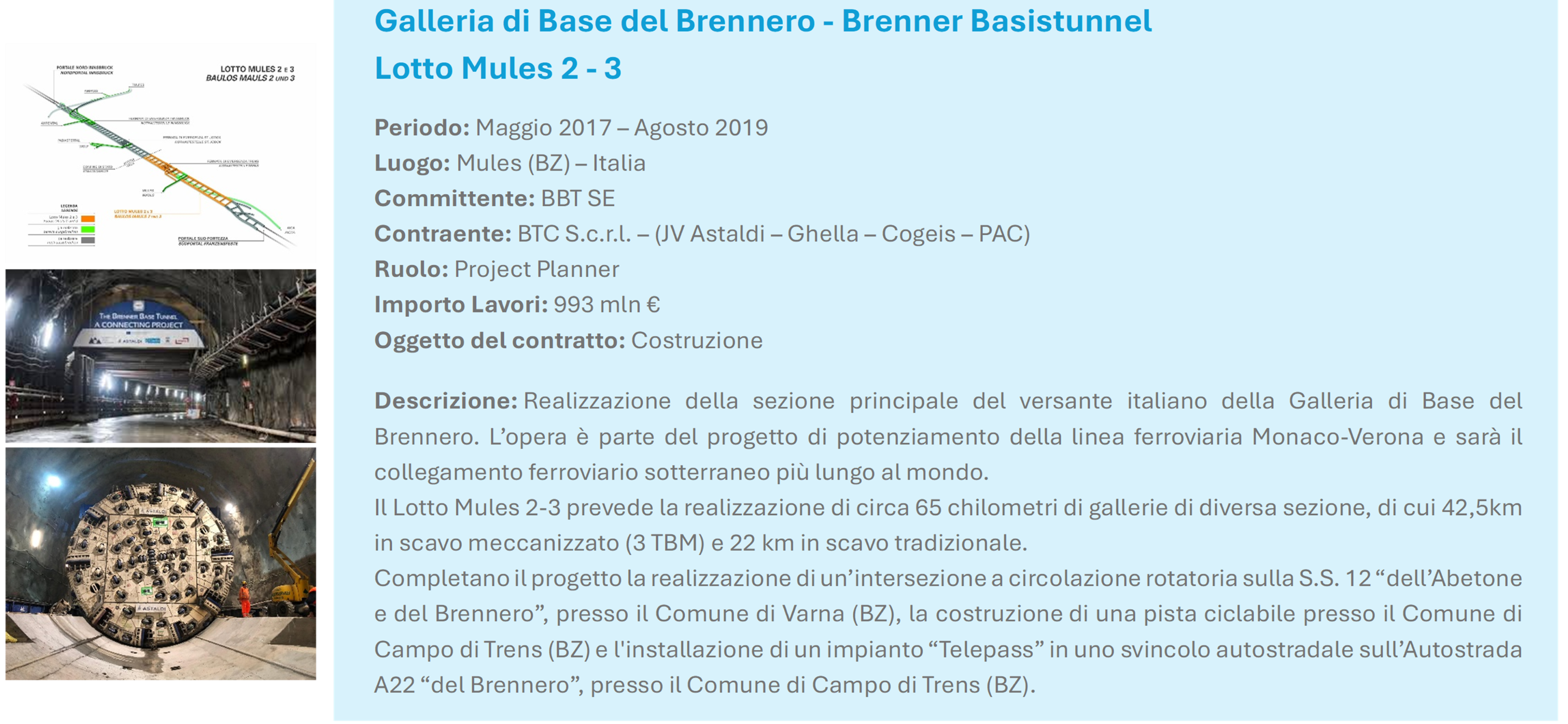 Astaldi Ghella BTC Brennero Tunnel Construction BBT SE Galleria di Base del Brennero Brennerbasis Tunnel Alto Adige